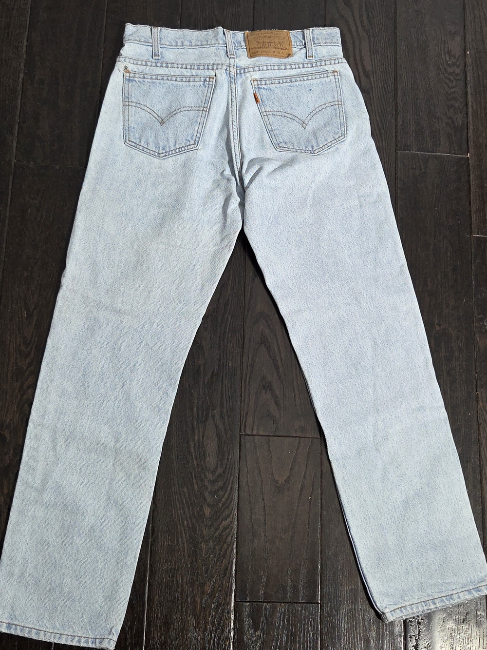 Levi’s Men’s 505 Vintage Orange Tab Light Wash Mid Rise Cotton Denim 31x30